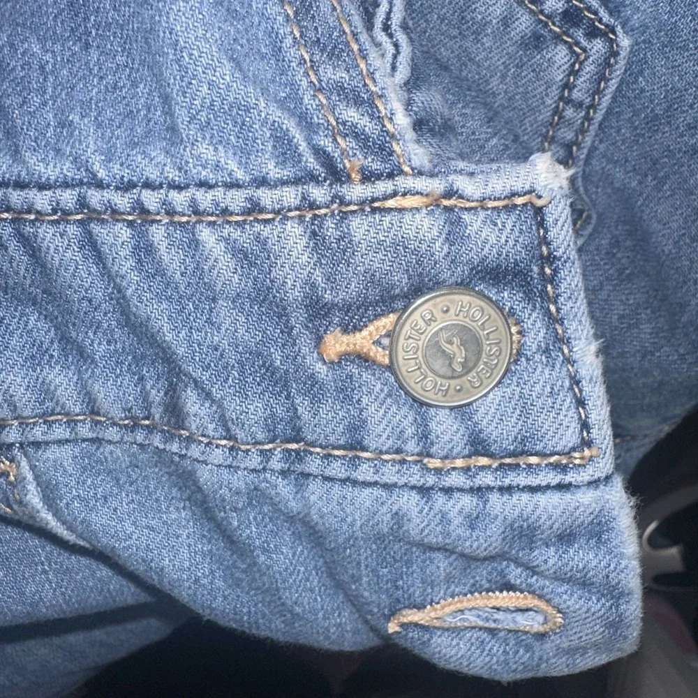 Hollister High Rise Vintage Overall Denim Straight Leg Size‎ S
